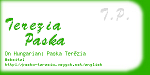 terezia paska business card